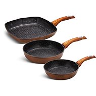 EDENBERG EB-1736C Pans granite brown surface 20/24/28 cm 3 pcs - Cookware Set