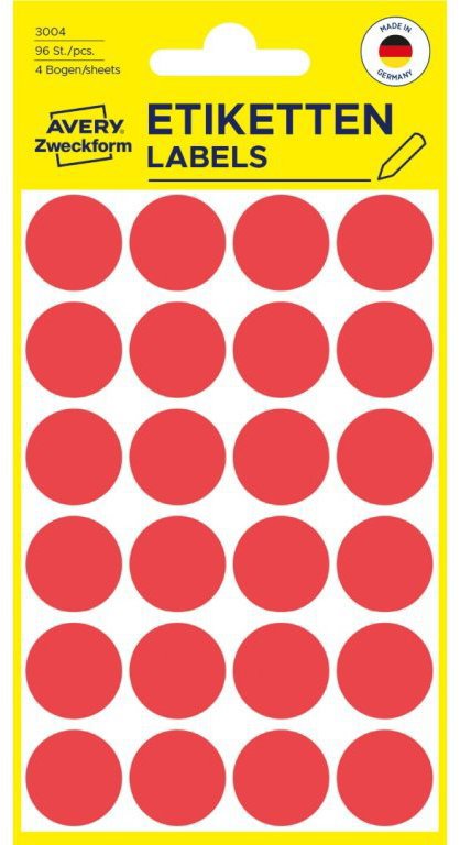Avery Zweckform 3004 Round Marking Labels - Labels