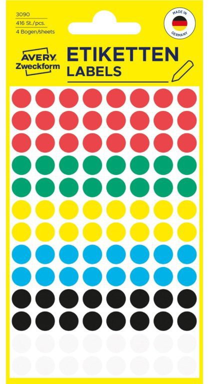 Avery Zweckform 3090 Round Marking Labels - Labels