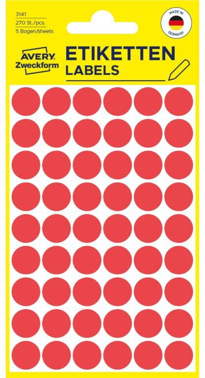 Avery Zweckform 3141 Round Marking Labels - Labels