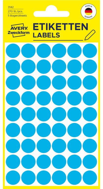 Avery Zweckform 3142 Round Marking Labels - Labels