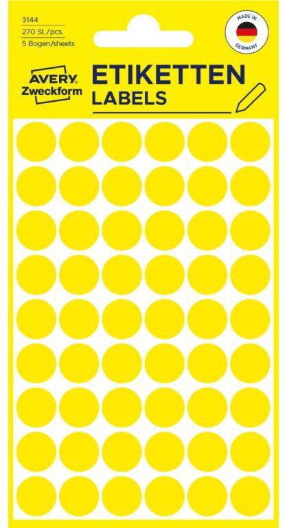 Avery Zweckform 3144 Round Marking Labels - Labels