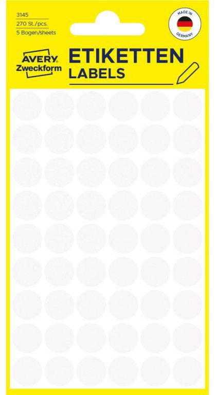 Avery Zweckform 3145 Round Marking Labels - Labels