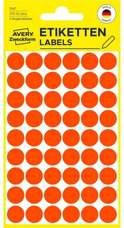 Avery Zweckform 3147 Round Marking Labels - Labels