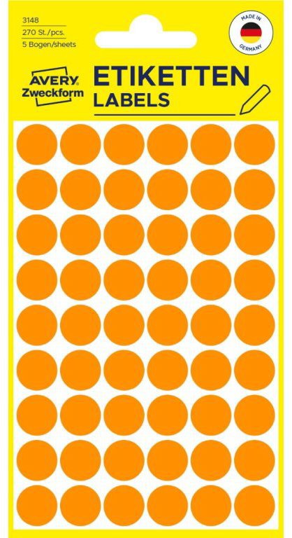 Avery Zweckform 3148 Round Marking Labels - Labels