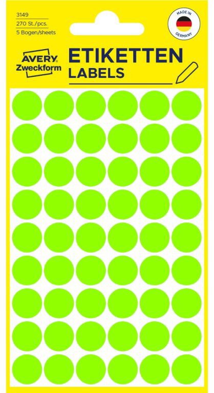 Avery Zweckform 3149 Round Marking Labels - Labels