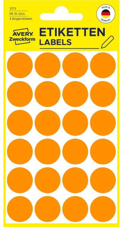Avery Zweckform 3173 Round Marking Labels - Labels