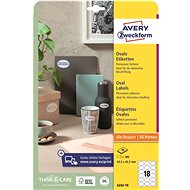 Avery Zweckform 6242-10 Oval self-adhesive labels - Labels
