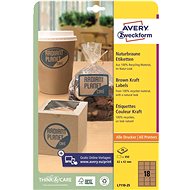 Avery Zweckform L7110-25 Kraft self-adhesive labels - Labels