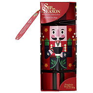 English Tea Shop Red Nutcracker, 3 Pyramids of Loose Tea - Tea