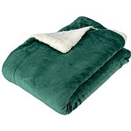 Euromat Microfiber blanket sheep/lamb 150 × 200 cm, dark green - Blanket