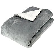 Euromat Blanket microfiber lamb/lamb 150 × 200 cm, light grey - Blanket
