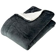 Euromat Microfiber blanket sheep/lamb 150 × 200 cm, graphite - Blanket