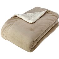 Euromat Microfiber blanket sheep/lamb 150 × 200 cm, beige - Blanket