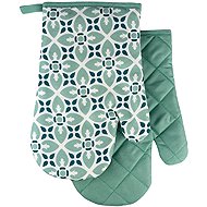 Euromat Kitchen mitt with magnet and loop - Geometrie mint - Oven Mitt