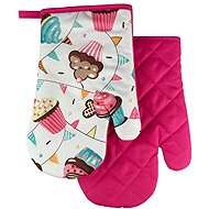 Euromat Kitchen mitt / glove with magnet and loop - Muffin - Oven Mitt