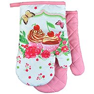 Euromat Kitchen mitt / glove with magnet and loop - Sweets pink - Oven Mitt