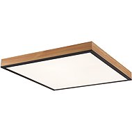 Eurakles Dimmable LED luminaire Wood, 40 W, 3000 lm, 45 × 45 cm - LED Light