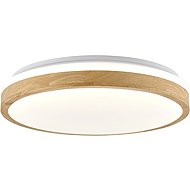 Eurakles LED luminaire Forest light wood/white 45 W, 4900 lm, 2900-6500 K, diameter 490 × 85 mm - LED Light