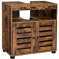 EUZIEL VASAGLE Bathroom cabinet under the washbasin 60 × 30 × 63 cm, rustic brown - Bathroom Cabinet