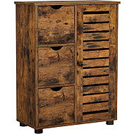 EUZIEL VASAGLE Bathroom cabinet 60 × 30 × 80 cm, rustic brown - Bathroom Cabinet