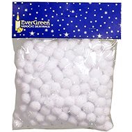 EverGreen Cotton balls x240, h.1,5cm, white-opal. - Christmas Ornaments