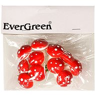 EverGreen Toadstool 3 cm x 12, red-white - Christmas Ornaments