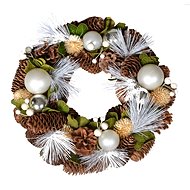 EverGreen Wreath of cones and balls pr. 29 cm, natural - Christmas Ornaments