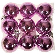 EverGreen® Ball High Gloss x 9 pcs, Diameter of 4cm, Colour - Pink - Christmas Ornaments