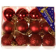 EverGreen® Sphere x 24 pcs, diameter 3 cm, colour red - Christmas Ornaments