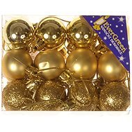 EverGreen® Guľa ×24 ks, priemer 3 cm, farba zlatá - Vianočné ozdoby