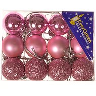 EverGreen® Sphere x 24 pcs, Diameter 3cm, Colour Pink - Christmas Ornaments