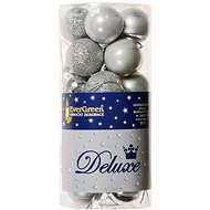 EverGreen® Ball x 24 pcs, Diameter 4cm, Colour Silver - Christmas Ornaments