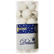 EverGreen® Sphere x 24 pcs, diameter 4 cm, white colour - Christmas Ornaments