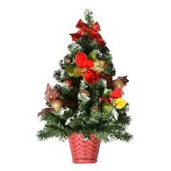 EverGreen® Díszített lucfenyő, magassága 55 cm, vörös-arany színű - Karácsonyi díszítés