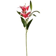 EverGreen Lily x 2 with Bud, Height of  84cm, Colour Dark Pink - Artificial Flower