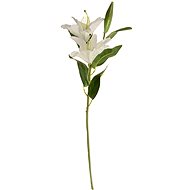 EverGreen Lily x 2 with Bud, Height of  84cm, Colour White - Artificial Flower