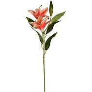 EverGreen Lily x 2 with Bud, Height of  84cm, Colour Orange - Artificial Flower