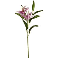 EverGreen Lily x 2 with Bud, Height of  84cm, Colour Purple - Artificial Flower