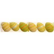 EverGreen Eggs x 6 pcs, height 6 cm, Tube, yellow - Easter Decoration