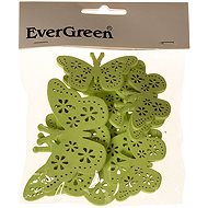 EverGreen Wooden butterfly 10 pcs, green - Easter Decoration