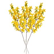 EverGreen Forsythia x 7 Branches, Set of 3 pcs, Height of  50cm, Colour Yellow - Artificial Flower