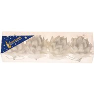 EverGreen® virág csillám x4, átmérő 6 cm. - Karácsonyi díszítés