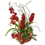 EverGreen® Orchidea. -bromélia elrendezés 53 cm - Karácsonyi díszítés