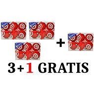 EverGreen set® Spheres spiral dots x 6 pcs Box p. 7 cm - Set of 3 +1 Gratis - Christmas Ornaments