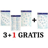 EverGreen set® Window decoration 41x29 cm - Set of 3 +1 Gratis - Christmas Decoration