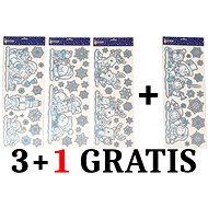 EverGreen set® Window decoration 59x21 cm - Set of 3 +1 Gratis - Christmas Decoration