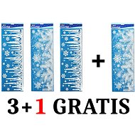 EverGreen set® Window decoration 59x21 cm - Set of 3 +1 Gratis - Christmas Decoration