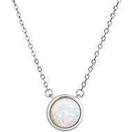 EVOLUTION GROUP 12065.1 white synthetic opal AG necklace (AG 925/1000; 1g) - Necklace