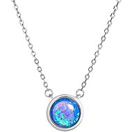 EVOLUTION GROUP 12065.3 blue synthetic opal AG necklace (AG 925/1000; 1g) - Necklace